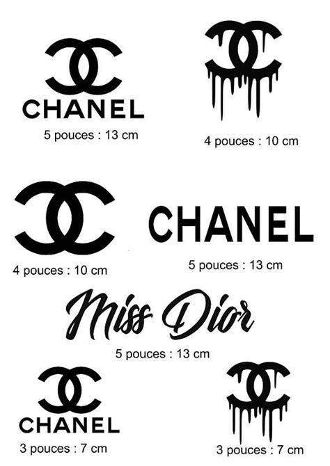 chanel logo stickers|Chanel stickers sheet.